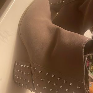 Steve Madden leather upper bootie